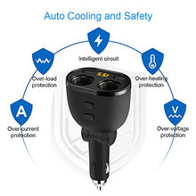 Carica l&#39;immagine nel visualizzatore di Gallery, Rocketek Caricabatteria per Auto, 80W 12V/24V USB Accendisigari Auto CCY16-EU