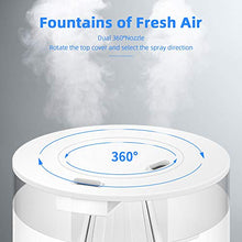 Carica l&#39;immagine nel visualizzatore di Gallery, Umidificatore Ambienti ad Ultrasuoni Capacità 3L Display LED 7 Led Bianco - Ilgrandebazar