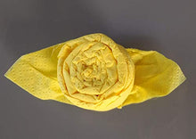 Carica l&#39;immagine nel visualizzatore di Gallery, Tovaglioli Rosa in giallo, set da 12, per la compleanno, matrimono. - Ilgrandebazar