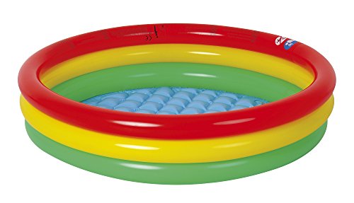 Jilong Round Baby Pool, Piscina Tonda 3 Anelli, Fondo Gonfiabile Unisex...