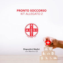 Carica l'immagine nel visualizzatore di Gallery, AIESI® Cassetta medica di pronto soccorso (Borsa) con ALLEGATO 2 per aziende meno 3 dipendenti # Conforme DM388/DL81 # Made in Italy