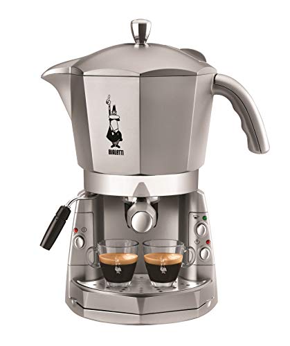 Bialetti Mokona Silver, Macchina Caffè Espresso, Sistema Aperto (per Argento - Ilgrandebazar