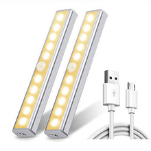 Carica l&#39;immagine nel visualizzatore di Gallery, Chesbung Luce per Armadio, [2pcs ] Wireless a 10 LED con Bianco Caldo - Ilgrandebazar