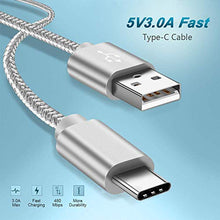 Carica l'immagine nel visualizzatore di Gallery, Cavo Usb Type-C Ricarica Carica Rapida Per Samsung S10 S10E USB C 1M+1M+2M