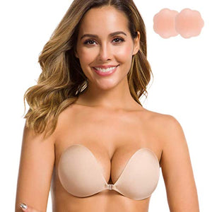 Niidor Reggiseno Adesivo Senza Spalline appiccicoso Invisibile Reggiseno... - Ilgrandebazar