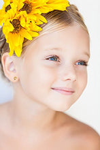 Carica l&#39;immagine nel visualizzatore di Gallery, Monde Petit T1817P -Orecchini per bambini, oro giallo 18k (750) - Ilgrandebazar
