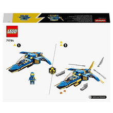 Carica l&#39;immagine nel visualizzatore di Gallery, LEGO 71784 NINJAGO Jet-Fulmine di Jay - EVOLUTION, Set Aereo Giocattolo Potenziabile, Aeroplano da Costruire, Idea Regalo di Compleanno per Bambini e Bambine