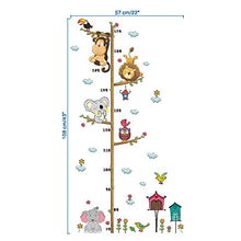Carica l'immagine nel visualizzatore di Gallery, ElecMotive Metri da parete per bambini rimovibile misurare adesivi Animali - Ilgrandebazar