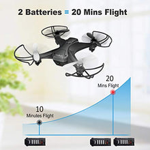 Carica l'immagine nel visualizzatore di Gallery, tech rc Mini Drone con HD Telecamera Due Batterie Funzione di...