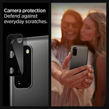 Carica l'immagine nel visualizzatore di Gallery, Spigen, 2Pezzi, Protezione Fotocamera Samsung Galaxy S20, Copertura Totale, Custodia Compatibile, Durezza 9H, Pellicola Fotocamera Samsung Galaxy S20 (AGL01073)