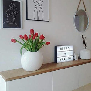 Box LED luminoso I luce decorativa con lettere intercambiabili I lavagna A4
