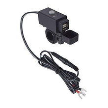 Carica l'immagine nel visualizzatore di Gallery, YGL Impermeabile Caricabatterie USB per Moto con Interruttore di...