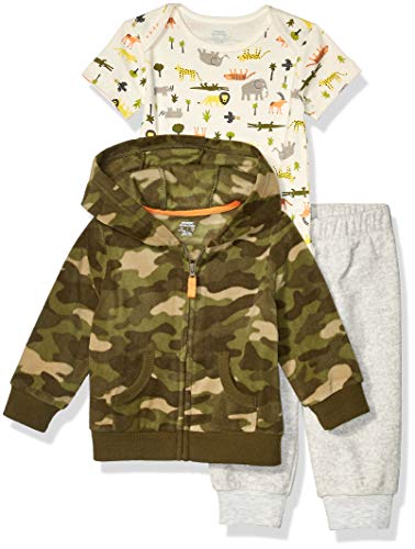 Amazon Essentials 3-Piece Microfleece Hoodie Set Unisex-Bimbi 0-24 - Ilgrandebazar