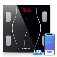 Carica l'immagine nel visualizzatore di Gallery, YOUNGDO Bilancia Pesa Persona Digitale Carica USB, Bilancia...