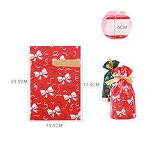 Carica l'immagine nel visualizzatore di Gallery, sfesnid 48 pz Sacchetti Regalo di Natale, Renna Rossa Natalizia Regalo Confezione con Coulisse Caramelle Sacchetti Confetti Alimentari Borsa di Regalo Sacchetto Bustine Biscotto 23 x 15 cm