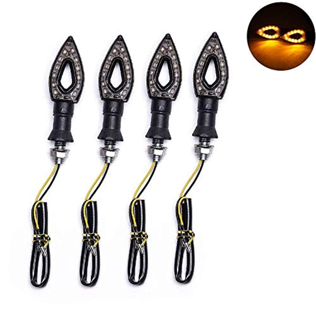 4 Indicatori Di Direzione Per Moto - LED Gialli, 12V, Impermeabili - Foto 3