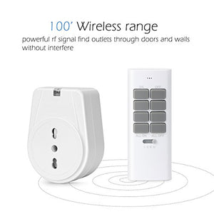 Lunvon Presa Telecomando, Wireless Interruttore Spine, radiocomandata...