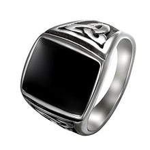 Carica l&#39;immagine nel visualizzatore di Gallery, Flongo Anello di Fidanzamento da Uomo, Grande Tenuta con Pietra... - Ilgrandebazar