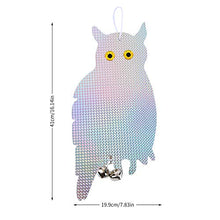 Carica l&#39;immagine nel visualizzatore di Gallery, Herefun 2 Pezzi Gufo Spaventapasseri Riflettenti, Repellente Uccelli, Gufo...