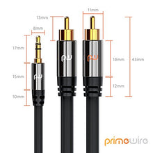 Carica l&#39;immagine nel visualizzatore di Gallery, CSL-Computer Primewire - 1m Cavo Jack RCA Stereo a Y - 1 x 3,5mm e 1,0m