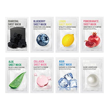 Carica l'immagine nel visualizzatore di Gallery, [CONFEZIONE DA 8] EUNYUL Purity Maschera in fogli Pack 8 tipi x 22ml Cura della pelle coreana Ingredienti naturali idratanti per tutti i tipi di pelle