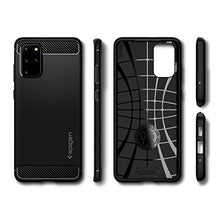 Carica l'immagine nel visualizzatore di Gallery, Spigen Cover Samsung Galaxy S20 Plus Rugged Armor Compatibile con Samsung Galaxy S20 Plus Cover Custodia [4G/5G] - Nero