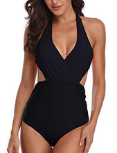 Carica l'immagine nel visualizzatore di Gallery, heekpek Costume da Bagno Intero Donna Vita Alta Bikini Imbottitura Swimsuit...