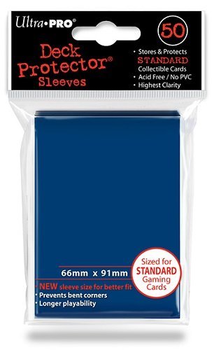 50 Ultra Pro Deck Protector Sleeves Metallic Sapphire Blue Blau - Standard -... - Ilgrandebazar