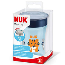 Carica l&#39;immagine nel visualizzatore di Gallery, NUK Magic Cup Bicchiere Antigoccia per Bambini, Bordo 360°, 8+ Blu (Nuovo) - Ilgrandebazar