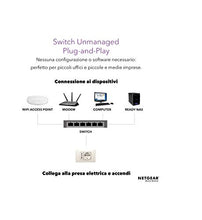 Carica l&#39;immagine nel visualizzatore di Gallery, Netgear GS105GE Switch Ethernet 5 porte Gigabit, switch Unmanaged,...