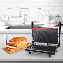 Carica l&#39;immagine nel visualizzatore di Gallery, OZAVO Panini Maker/Griglia, Tostiera,Pressa a sandwich, Griglia elettrica,... - Ilgrandebazar
