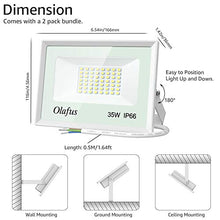 Carica l&#39;immagine nel visualizzatore di Gallery, Olafus 2 Pezzi 35W Faro LED Esterno 3800 LM 5000K IP66 Impermeabile Luce...