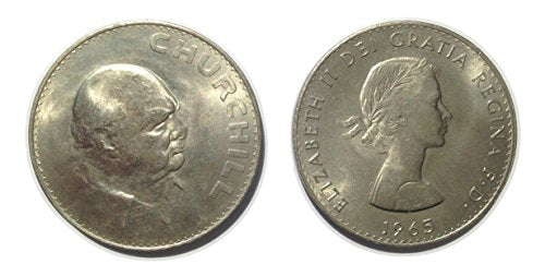 Monete da collezione - Winston Churchilll commemorativa cinque scellini...