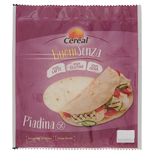 Céréal BuoniSenza Piadina - Senza Latte - Glutine - Uova - 200 gr