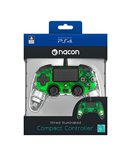 Nacon Compact Controller Luminosi, Verde - PlayStation 4