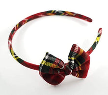 Carica l&#39;immagine nel visualizzatore di Gallery, Cerchietto per capelli bambina fatto a mano in tessuto Scozzese Tartan... - Ilgrandebazar