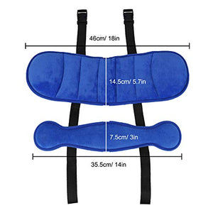 Fascia Testa Seggiolino Auto,Supporto Bambini Cuscino da Viaggio Blu