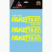 Carica l&#39;immagine nel visualizzatore di Gallery, Autodomy Confezione Adesivi Faketaxi Fake Taxi e I&#39;m The Driver 3...