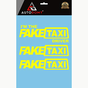 Autodomy Confezione Adesivi Faketaxi Fake Taxi e I'm The Driver 3...