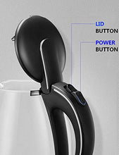 Carica l&#39;immagine nel visualizzatore di Gallery, Bollitore Acqua Elettrico, KIKET in Vetro con...