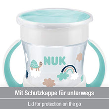 Carica l&#39;immagine nel visualizzatore di Gallery, Nuk Mini Magic Cup Tazza Biberon Bordo Tartaruga (Turchese)