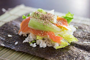 Foglie di alga Nori fame riso, qualità ORO, per Maki Sushi, 50 50 pezzi