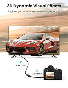 UGREEN Cavo Micro HDMI Maschio a Femmina 4K 3D Supporta ARC Ethernet...