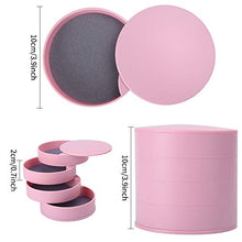 Carica l'immagine nel visualizzatore di Gallery, 2 pezz Jewellery Organizer 4 Strati Portagioie Piccolo Donna Scatola di...