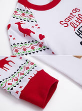 Carica l'immagine nel visualizzatore di Gallery, TEDD Pigiama Natale Ragazzo Ragazza Babbo Natale 100% Cotone Lungo Indumenti da Notte Abiti Natalizi Vestiti Bambino Due Pezzi Impostato Regalo di Natale per Unisex Bambini 7-8 Anni