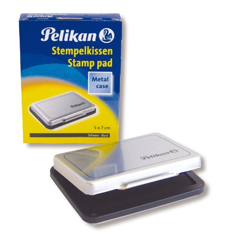 Pelikan 331066 Cuscinetti per Timbri, N.3 Metallo, 5 x 5x7 cm (Steki 3), nero - Ilgrandebazar