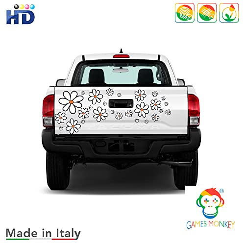 Adesivi Fiori Margherite Per Auto E Moto - 27 Pezzi Grande - Decorazione Colorata E Divertente - Foto 3