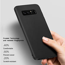 Carica l&#39;immagine nel visualizzatore di Gallery, Infreecs Cover Galaxy Note 8, Silicone Caso Black [Ultra Sottile] Anti Nero - Ilgrandebazar