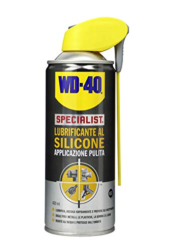WD-40 Specialist - Lubrificante al Silicone Spray Applicazione Pulita con Sistema Doppia Posizione - 400 ml