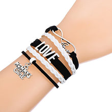 Carica l'immagine nel visualizzatore di Gallery, Legemeton infinity Love Wrap nero multistrato intrecciato con famiglia serie... - Ilgrandebazar